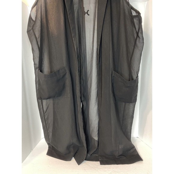 Ladies long Chiffon Jacket Special Occasion Evening Party Sheer Size S/M - Picture 4 of 13